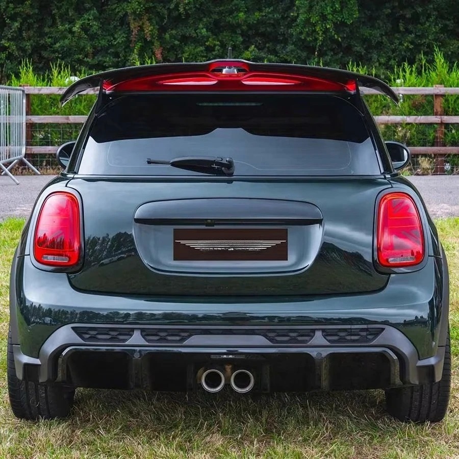 MINI JCW F56 Cooper S 2013-2023 Carbon Fiber Polished Finish Rear Spoiler Deck Double Roof Style Tail Wing Body Kits